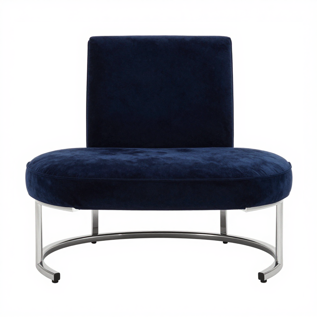 Mid-Century Modern Velvet Bench
