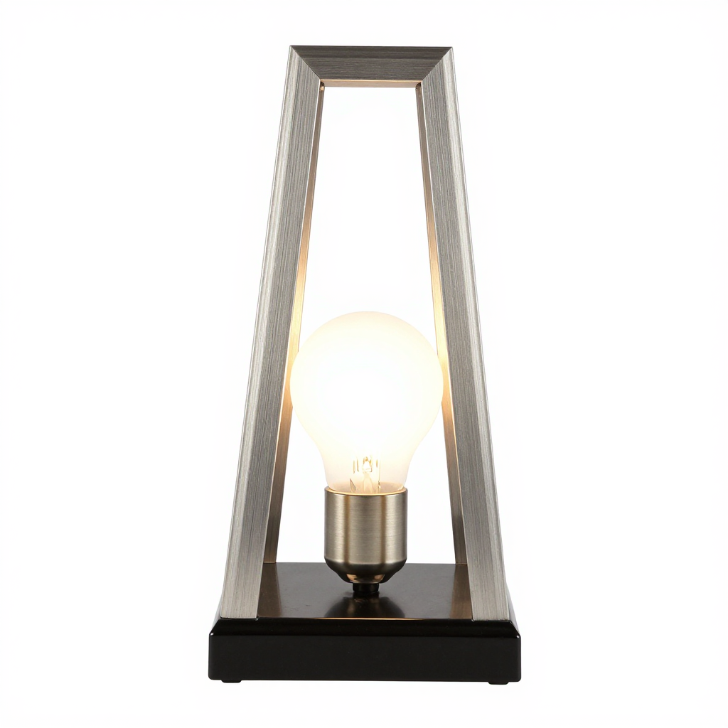 Metallic Geometric Lamp