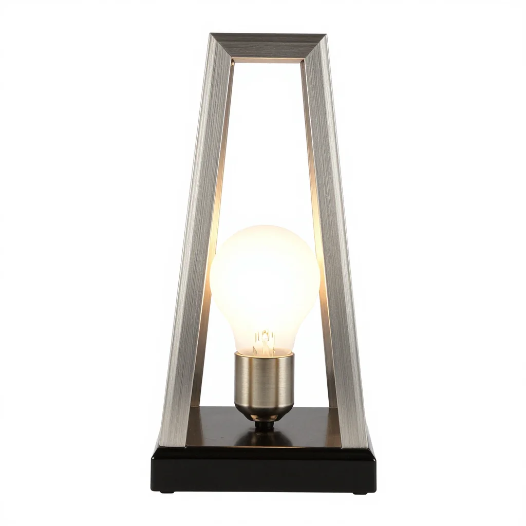 Metallic Geometric Lamp