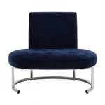 Mid-Century Modern Velvet Bench - 1