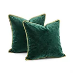 Velvet Throw Pillow Set - 4
