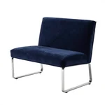 Mid-Century Modern Velvet Bench - 2